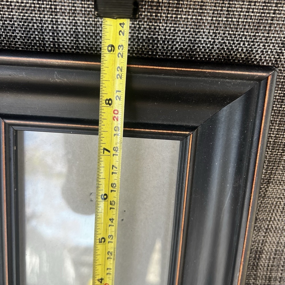 Hobby Lobby Black Distressed 4x6 Photo Frame Wide Molded Beveled Edge MDF - Picture 4 of 6